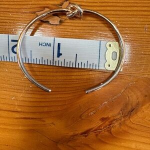 Classic Knot Open Cuff Bracelet - Silver